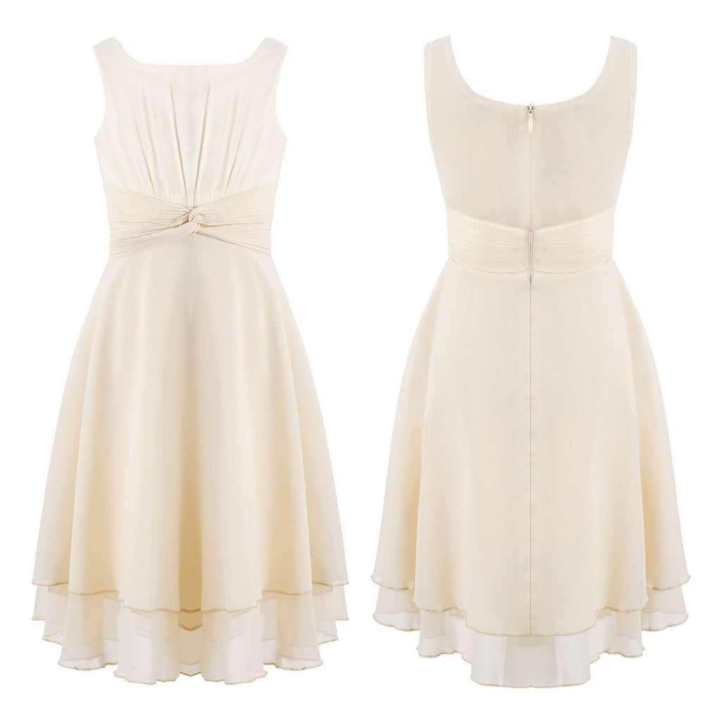 Iiniim Del Bambino Delle Ragazze Del Vestito Chiffon Annodato Vestito Dalla Principessa per la Festa di Compleanno Per Bambini Abiti Bambini Vestiti Da Estate per le Ragazze