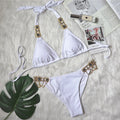 New Swimsuit Crystal Diamond Swimsuit Sexy Swimsuit Factory in Stock Metal Accessories Bikini Jewelry Swimwear