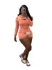 Trending Products 2024 New Arrivals Women's Jumpsuits & Playsuits Long Sleeve Hoodie Bodycon Knitted Skinny Jumpsuits Playsuits
