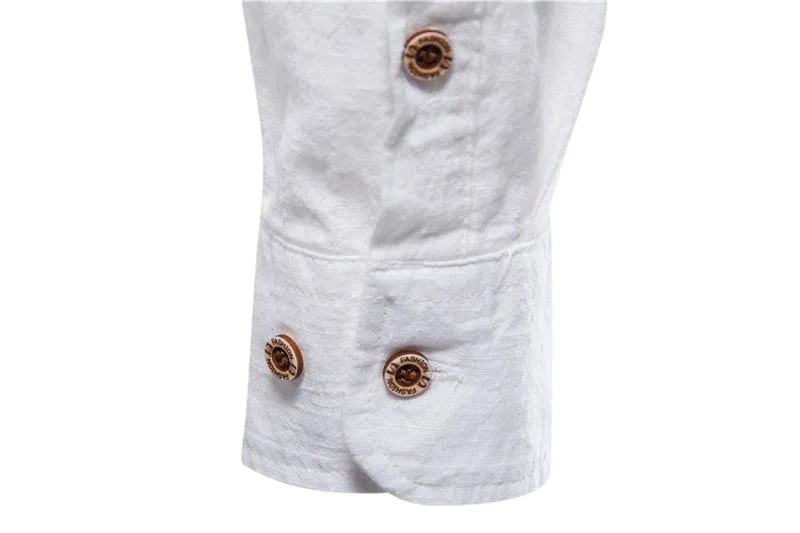AIOPESON 100% cotone camicia sociale da uomo tinta unita manica lunga camicia di marca di alta qualità per uomo primavera stand camicie da uomo casual
