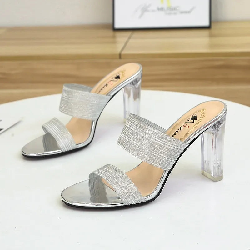 Sandales populaires et sexy pour femmes, vente directe d'usine, chaussures de soirée à strass, sandales d'été à talons hauts pour femmes
