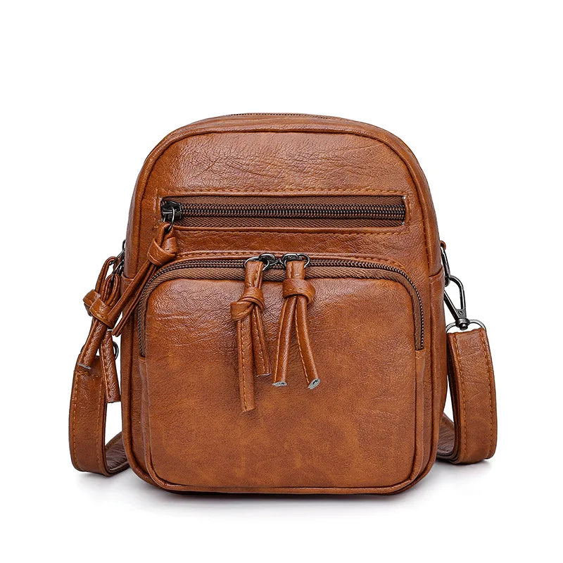 Borsa a tracolla a tracolla di design vintage Borsa casual Borse a tracolla per donna Borsa a tracolla piccola in pelle PU quotidiana per telefono sac