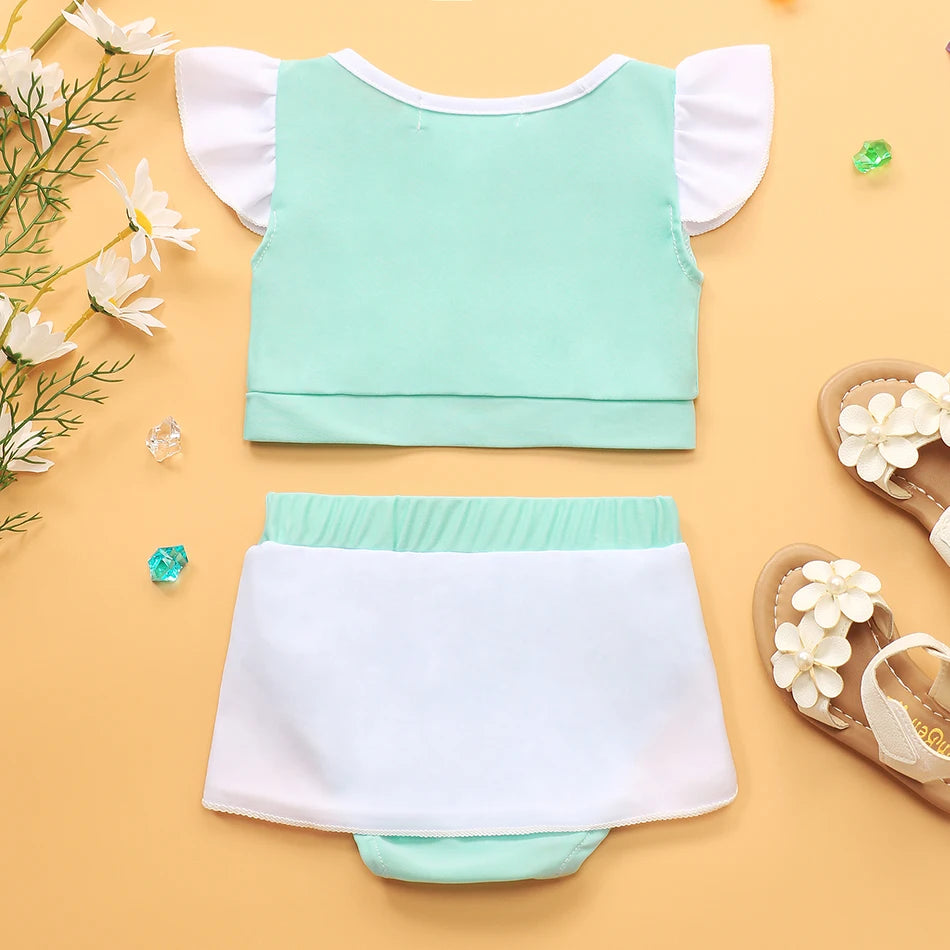 Costume da bagno principessa Sirena Mirabel Isabella Costume da bagno Set Ragazza Estate Beachwear Pool Party Bambini Anna Elsa Rapunzel Costume da bagno
