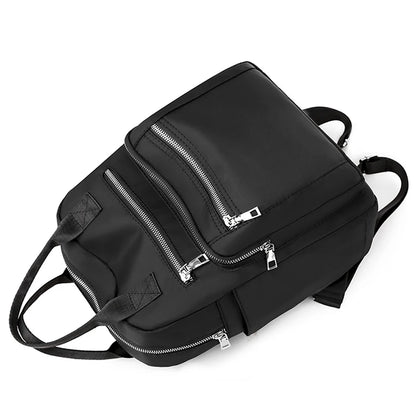 Zaino da donna da viaggio Borse a tracolla Oxford impermeabili casual Borsa da donna di grande capacità Zaino Borsa da scuola nera