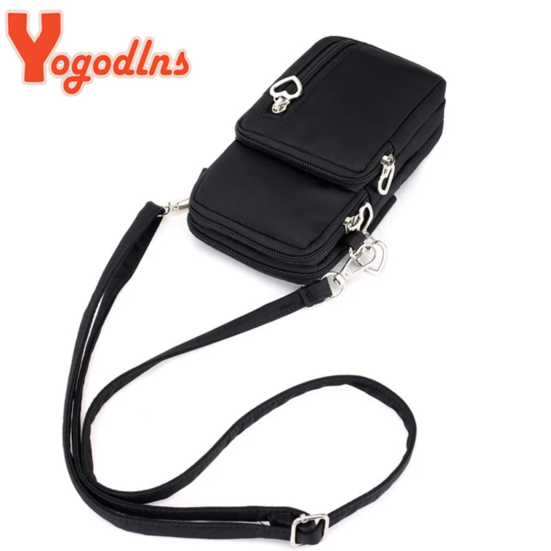 Borse a tracolla per donna Borsa piccola casual multifunzione in nylon impermeabile Custodia per cellulare Borsa a tracolla Borsa sportiva