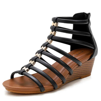YAERNI estate nuove scarpe da donna moda Casual pantofole da spiaggia all'aperto confortevole punta piatta sandali da donna taglie forti