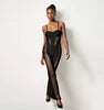 Black Sheer Cut Out Bodycon Maxi Jumpsuit for Women Sexy Formal Evening Party Wedding Birthday Dinner Office Wear Fashion Outfit