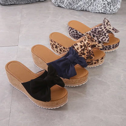 Sandales d'été compensées à semelle intérieure en PU tendance pour femmes, grande taille, vente en gros