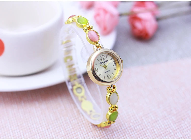 Orologio da Polso da Donna Chaoyada 2026 di Marca Famosa, con Catenella, Regalo per la Mamma, al Quarzo, con Strass, alla Moda, di Lusso