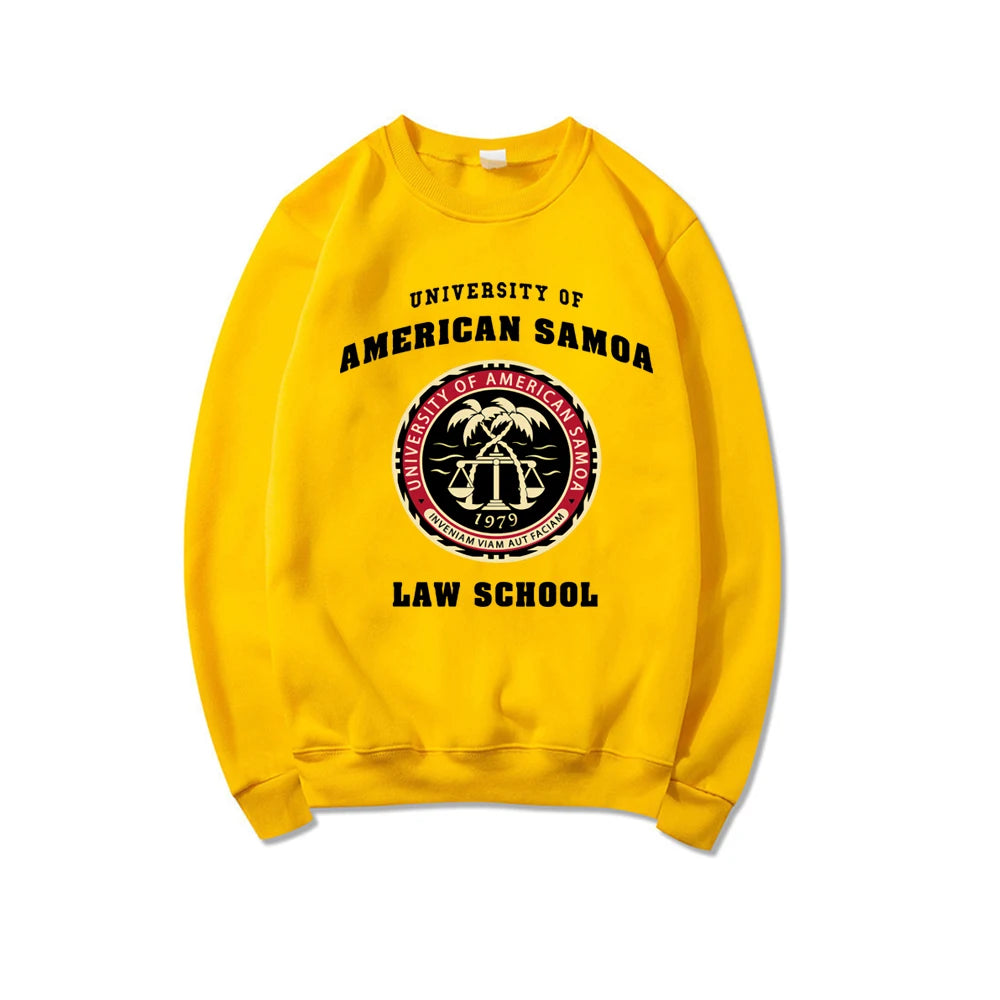 Felpa della scuola universitaria di Samoa americana, girocollo, pullover unisex, felpe con cappuccio grafiche, felpe streetwear da donna