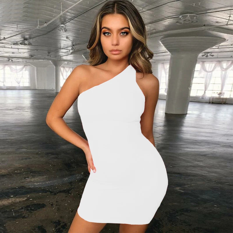 Robe sexy Vêtements d'été pour femmes Robe jaune sans dos discothèque moulante Robes asymétriques mini-robe élégante de soirée Vestidos