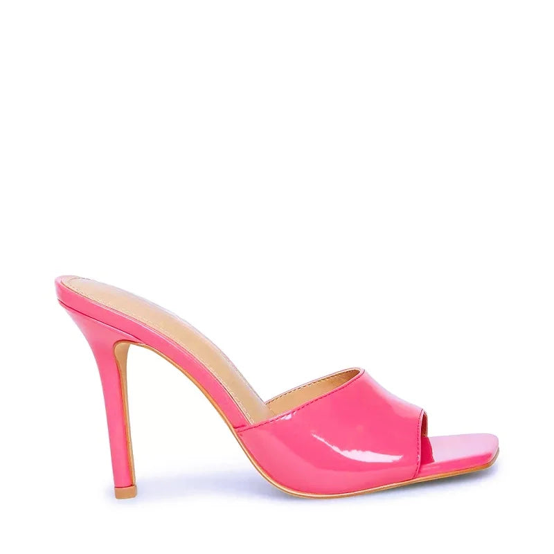 Open Toe Heel Sandals Transparent High Thin Heel Elegant Summer Fashion Trend Sexy Open Counter Type Slip-On Closure for Winter