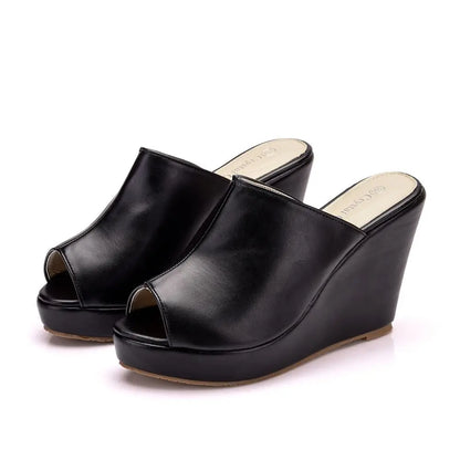 Chaussures Femme à Bout Ouvert Compensées Grande Taille Sandales Plateforme Sandales Romaines Chaussures de Nouvelle Mode pour le Commerce Extérieur Pantoufle d'extérieur