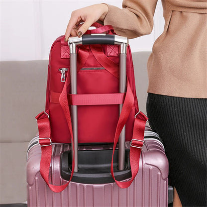 Zaino da donna da viaggio Borse a tracolla Oxford impermeabili casual Borsa da donna di grande capacità Zaino Borsa da scuola nera