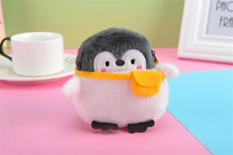 Cartone animato animale ragazzi portamonete in peluche bambini portamonete con cerniera custodia portaoggetti simpatici animali portafogli donna mini borsa regalo per bambini