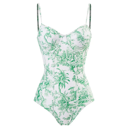 2023 Neue Trendige Bademode mit Strand-Sarong Strandbekleidung Set Vintage Badeanzug Bikinis Bikinis & Strandmode Bikini Set