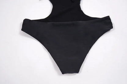 2025 Sexy One Piece Swimsuit Push Up Swimwear Women Monokini Hollow Out Waist Swimsuit Bodysuit Bathing Suit Swim Wear