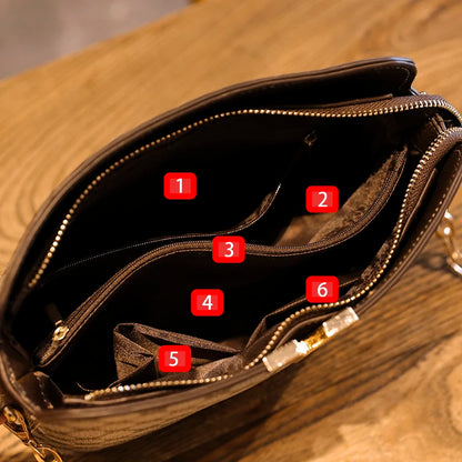 Nuova borsa a tracolla di design di lusso per donna Borse a tracolla a tracolla in pelle Pu Borse da donna a tracolla con catena di moda