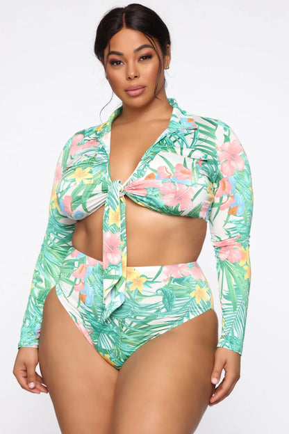 2022 New 4XL 5XL Women Plus Size Swimwear 3 Piece Swimsuit Leopard Print Plus Size Swimwear Bikini for Fat Women