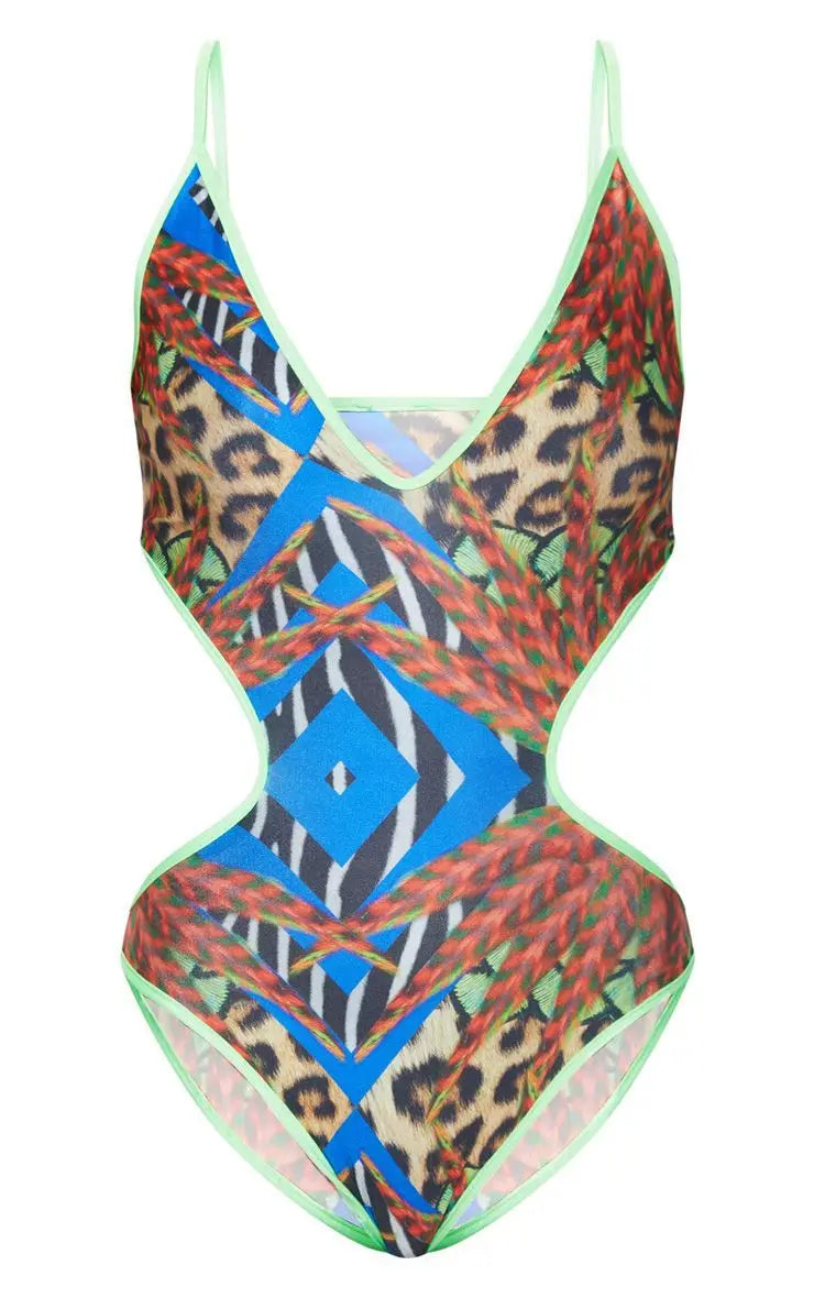 2022 New 4XL 5XL Women Plus Size Swimwear 3 Piece Swimsuit Leopard Print Plus Size Swimwear Bikini for Fat Women