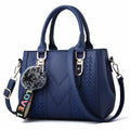 Borse a tracolla ricamate Borse da donna in pelle Borse da donna Sac a Main Borsa a mano con palla per capelli da donna