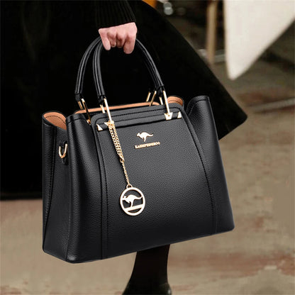 Borse di lusso in morbida pelle Borse da donna Designer 3 strati Borsa a tracolla con tracolla Sac Borsa da donna per lo shopping di grande capacità