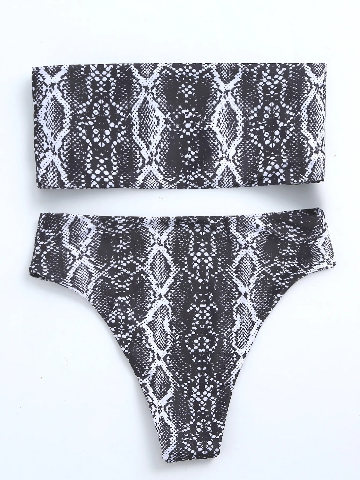 Sexy Bandeau Bikinis Damen Badeanzug Push Up Bademode Print Bikini Set Weibliche Brasilianische Bikinis Strandmode Sommer High Waist Swim
