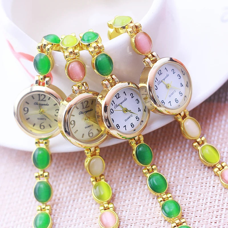 Orologio da Polso da Donna Chaoyada 2026 di Marca Famosa, con Catenella, Regalo per la Mamma, al Quarzo, con Strass, alla Moda, di Lusso