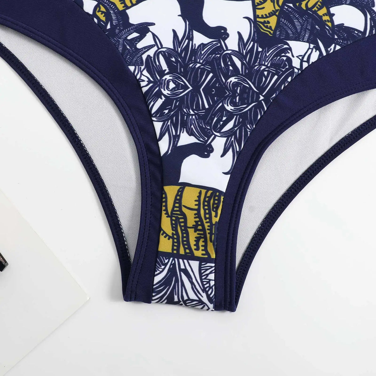 2023 Two Piece Swimsuit Sling High Waist Skinny Bikini Set and Cover up Sexy Backless V Neck Bikinis & Beachwear