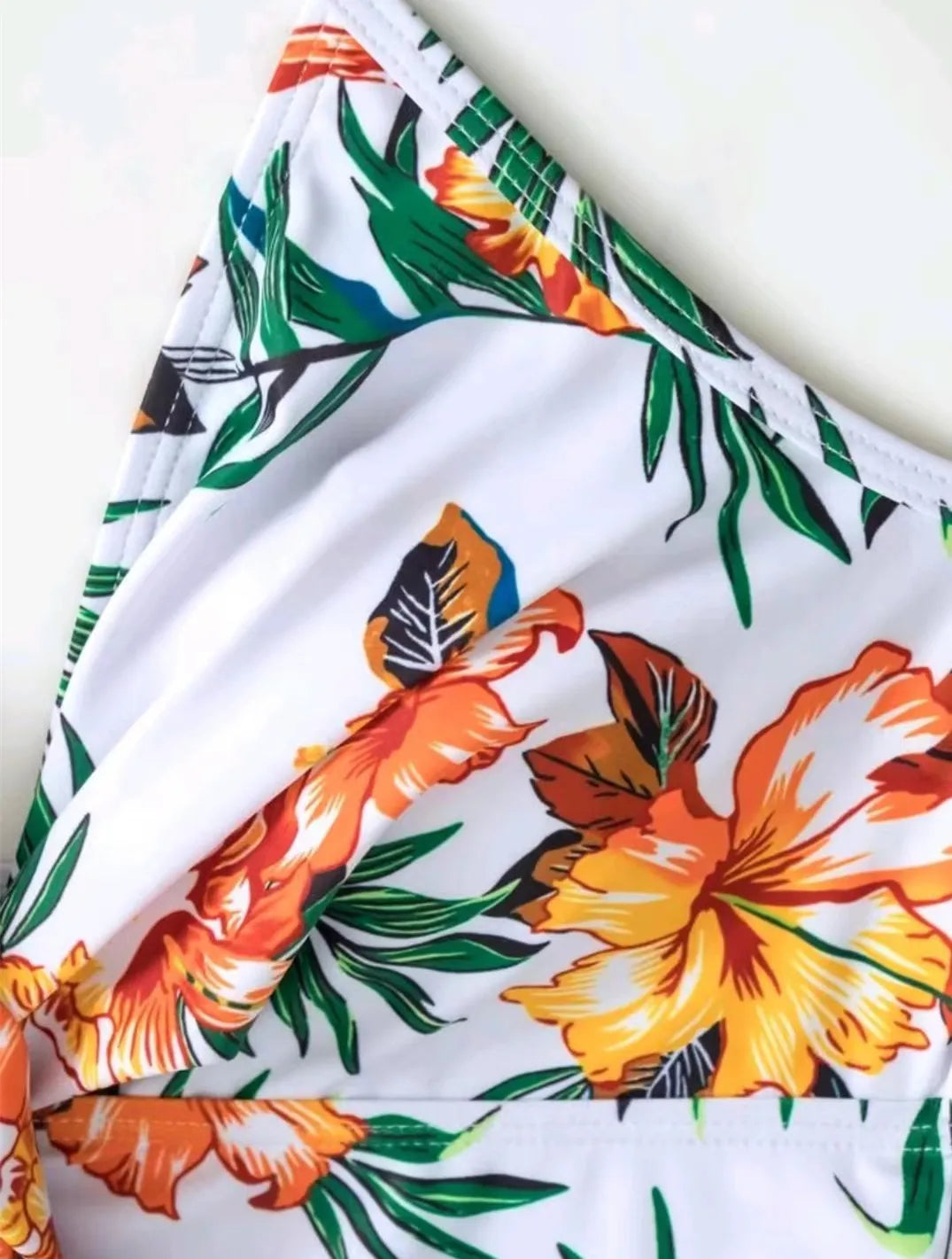 XCTM-YMF2205 Women's Fashion Cover up Beachwear Halter Bikini Swimdress Two Piece Swimwear Eco Friendly Swimwear