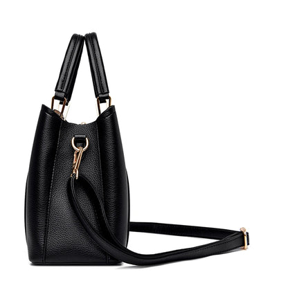 Borse di lusso in morbida pelle Borse da donna Designer 3 strati Borsa a tracolla con tracolla Sac Borsa da donna per lo shopping di grande capacità