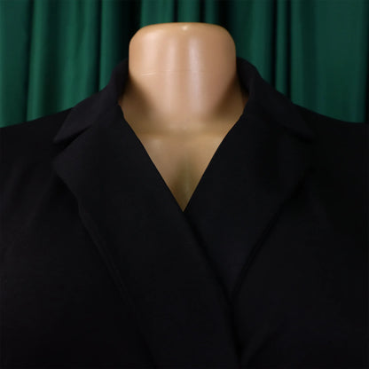 C8576 Combinaison d'été sans manches pour femme, col tailleur, élégante, unie, grande taille, style africain