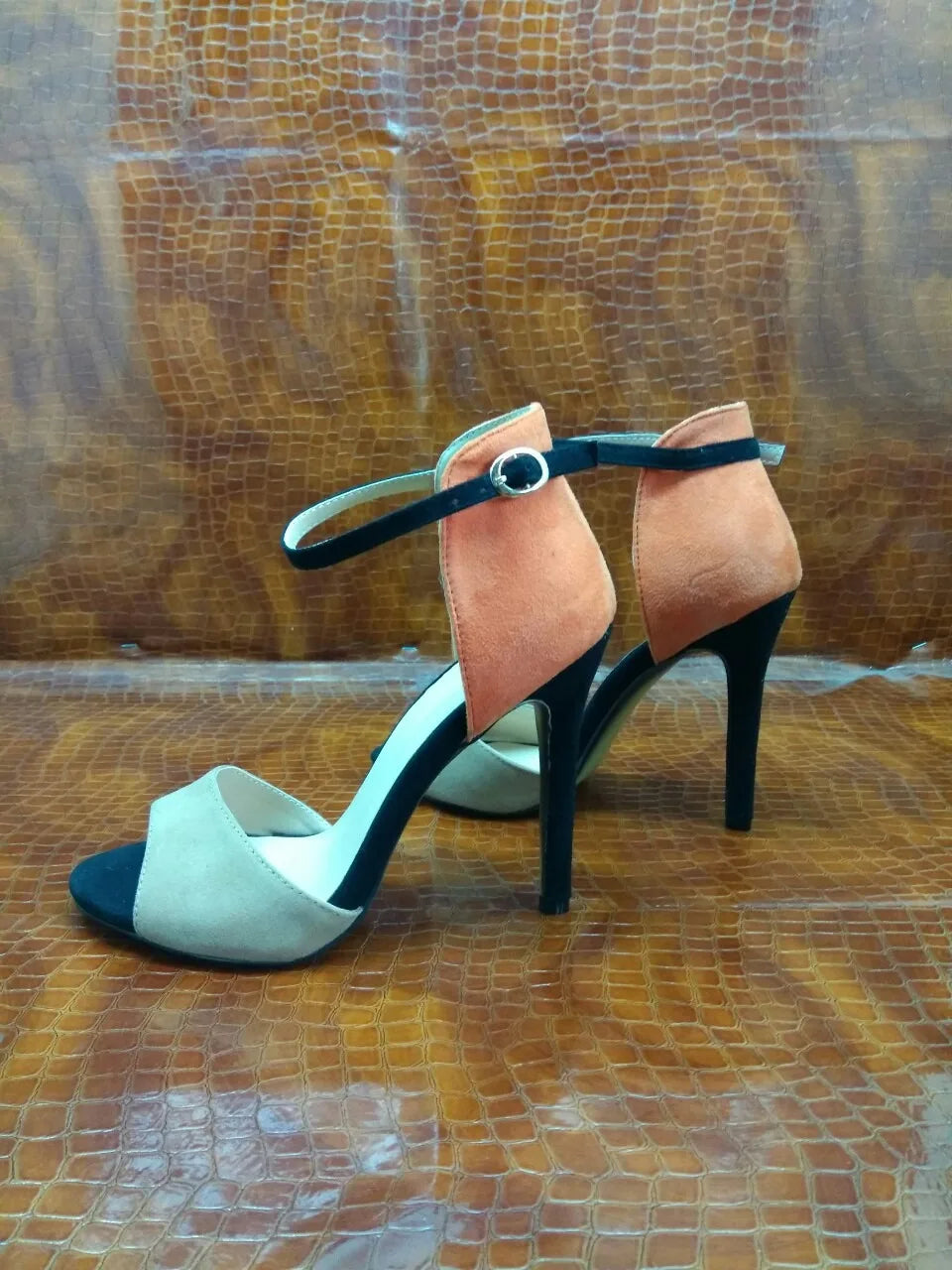 Sandales d'été à talons hauts sexy, bout pointu, boucle résistante, augmentant la hauteur, pour femmes en extérieur