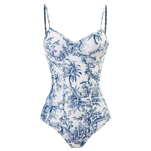 2023 New Trendy Swimwear With Beach Sarong  Beach Wear Set Vintage Swimsuit Bikinis Bikinis & Beachwear Bikini Set