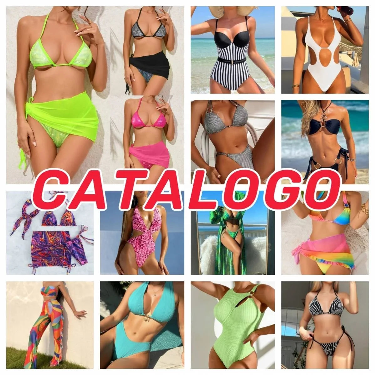 Womens 3 Piece Hot Bikini Swimwear Bikini Set Swimsuit With Cover Ups and Beachwear Dress Bathing Suit Cover Ups for Woman Sexy