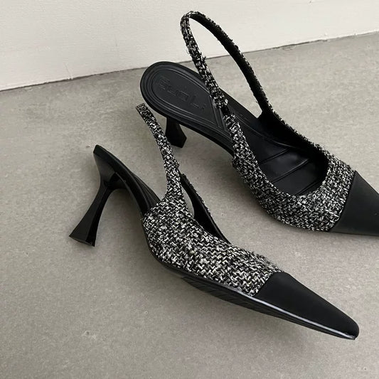 Thick Soled Sandals for Women's New Year High Heels Fish Mouth Women's  Soft Height Increasing Sponge Shoes