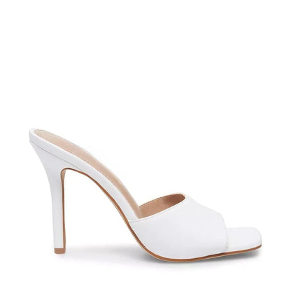 Open Toe Heel Sandals Transparent High Thin Heel Elegant Summer Fashion Trend Sexy Open Counter Type Slip-On Closure for Winter