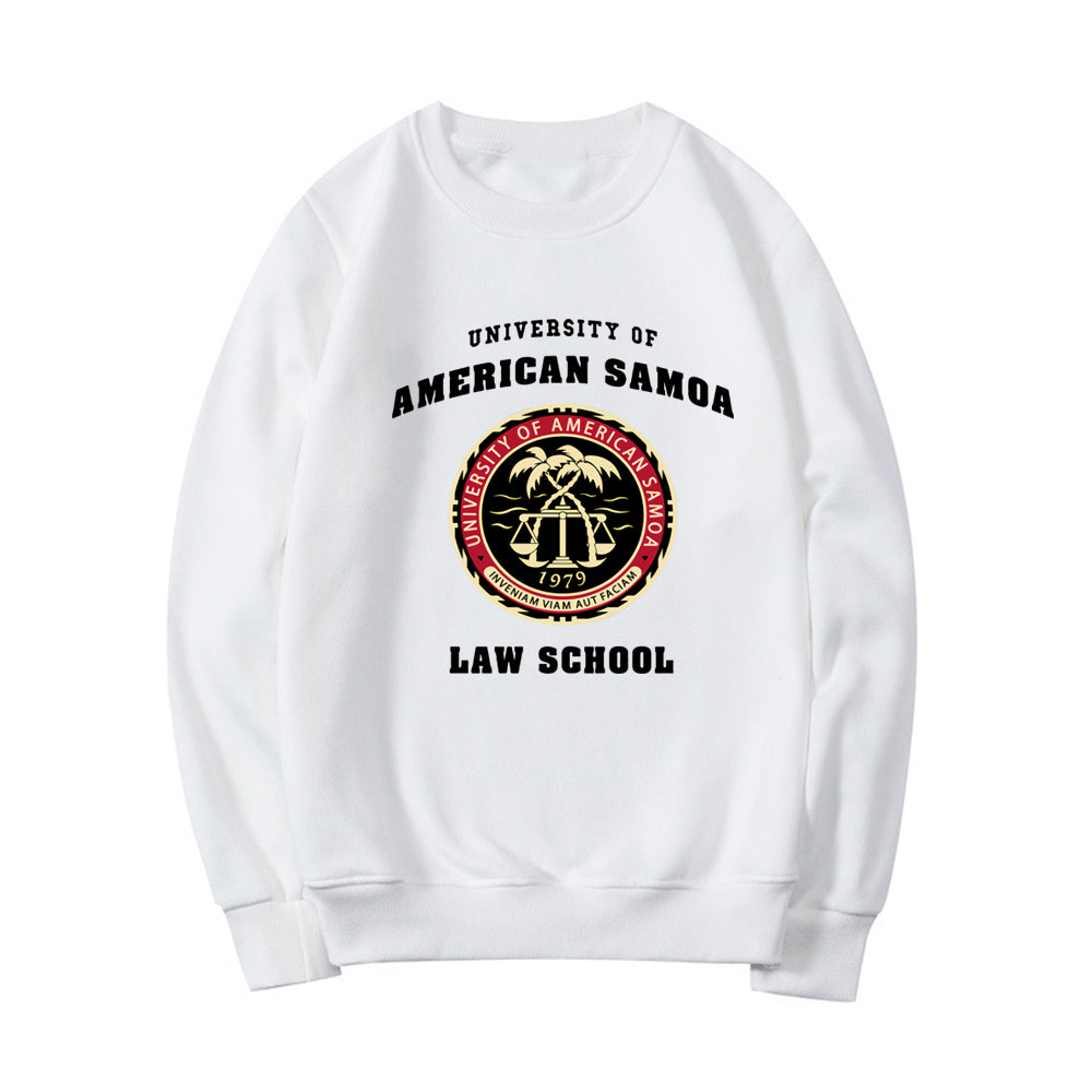 Felpa della scuola universitaria di Samoa americana, girocollo, pullover unisex, felpe con cappuccio grafiche, felpe streetwear da donna