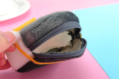 Cartone animato animale ragazzi portamonete in peluche bambini portamonete con cerniera custodia portaoggetti simpatici animali portafogli donna mini borsa regalo per bambini