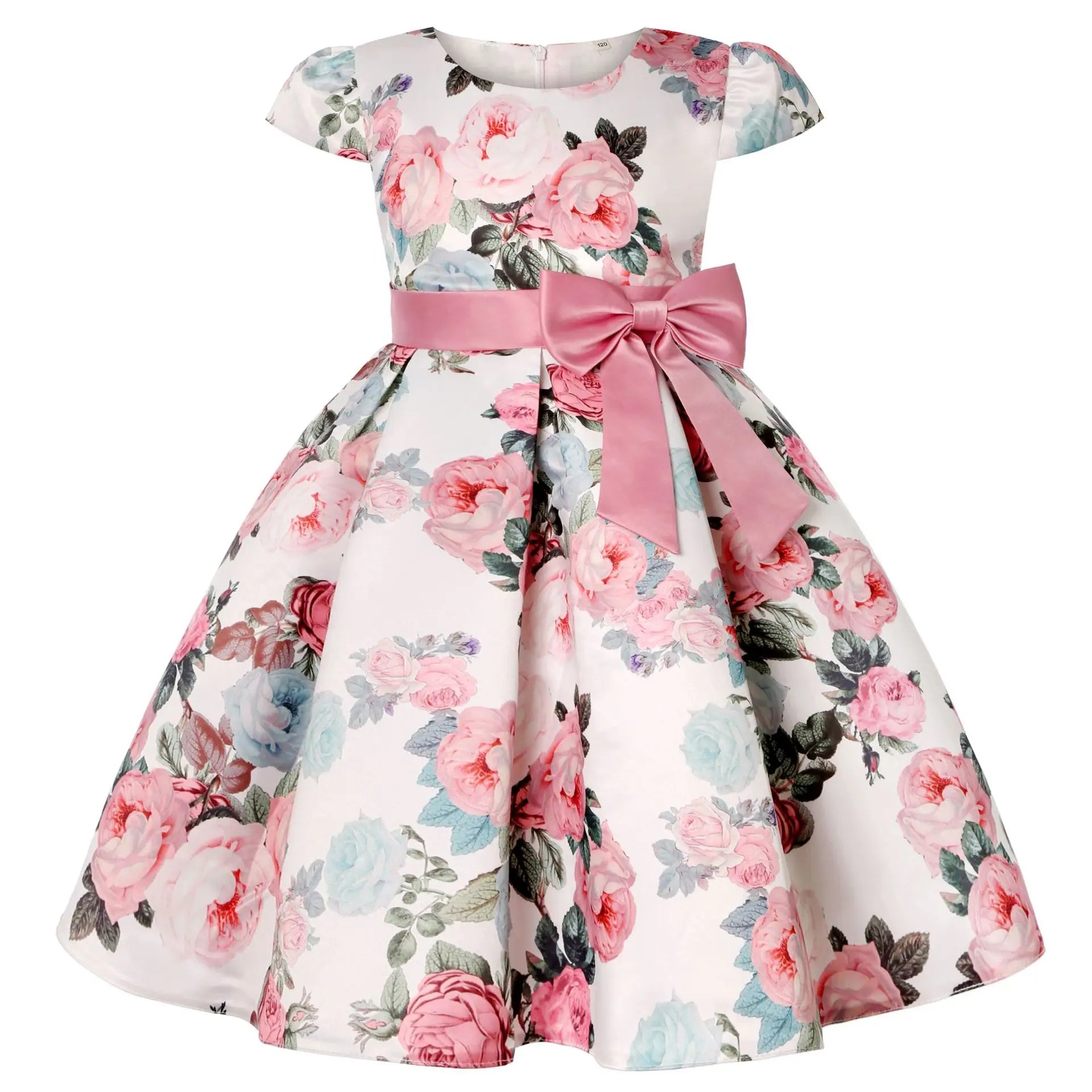 Nuove ragazze Bambini Fiore Elegante causale Principessa Abiti da festa Abbigliamento per bambini Natale Compleanno Festa di nozze Abito da bambina