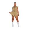 2024 Sommer Damenbekleidung Neue Bestseller Mode Revers Ärmellos Knopfleiste Damen Jumpsuits