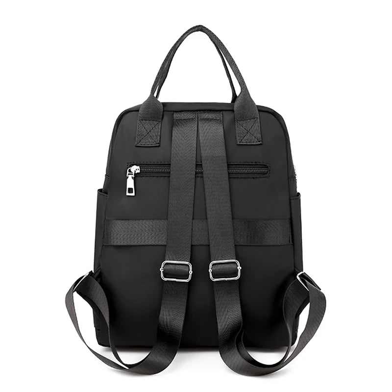 Zaino da donna da viaggio Borse a tracolla Oxford impermeabili casual Borsa da donna di grande capacità Zaino Borsa da scuola nera