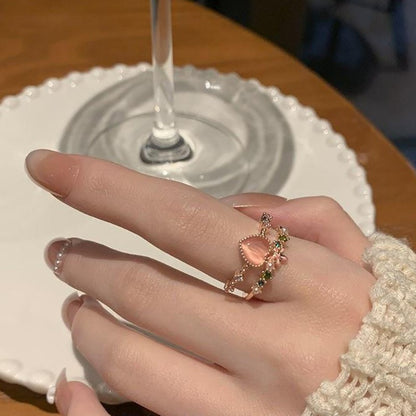 Anello serpente aperto gotico da donna Anelli animali regolabili Rettile Moda Punk Personalità Accessori per gioielli Tentacoli di gioielli