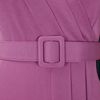 Abito aderente elegante da donna maniche corte avvolgente scollo a V cintura in vita modesta abito da chiesa abiti estivi femminili abiti di classe africani