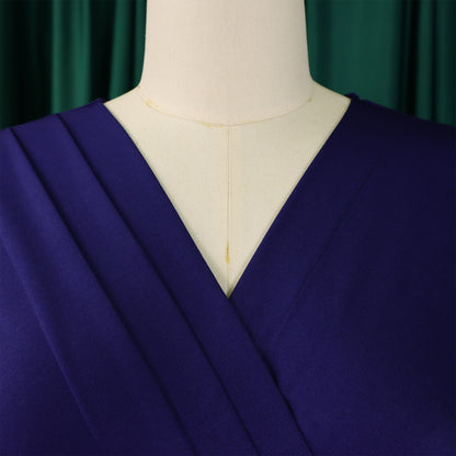 Abito aderente elegante da donna maniche corte avvolgente scollo a V cintura in vita modesta abito da chiesa abiti estivi femminili abiti di classe africani