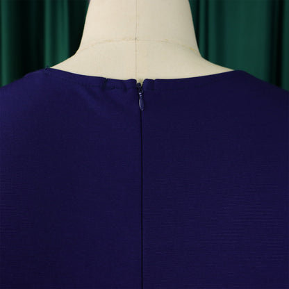 Abito aderente elegante da donna maniche corte avvolgente scollo a V cintura in vita modesta abito da chiesa abiti estivi femminili abiti di classe africani
