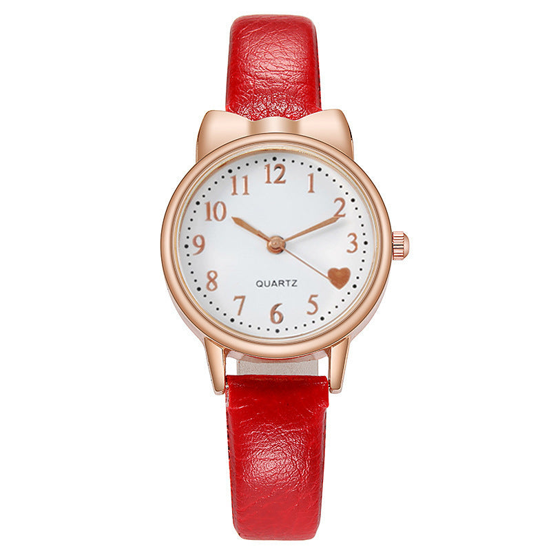 2023 Fashion Kids Love quadrante digitale orologio per bambini Set cinturino in pelle orologi al quarzo orologio per ragazze per bambini orologio per bambini + braccialetto