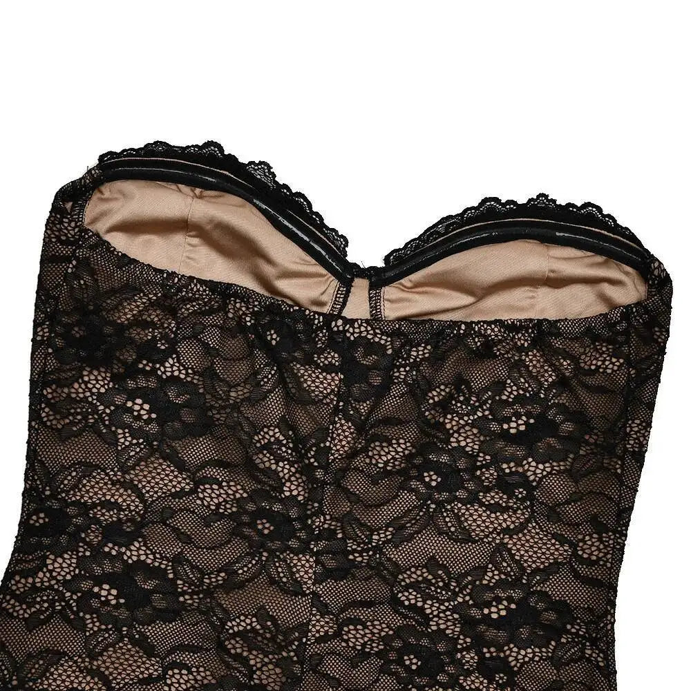 Townlike pizzo sottile aderente maxi abito lungo donna 2025 estate autunno inverno abito discoteca abiti da festa sexy con fodera a scialle