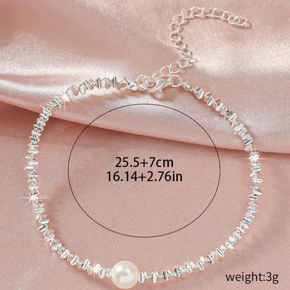 Cavigliera a catena sottile scintillante per donna Bracciale a doppio strato con ciondolo a forma di croce a cuore con zirconi sul piede della gamba Gioielli da spiaggia estivi alla moda