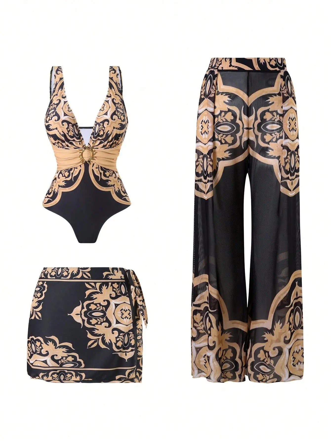Costume da bagno floreale con stampa floreale con volant monospalla blu Set copricostume singolo micro monokini costumi da bagno sexy per ragazze Summer Beach